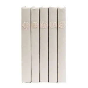 Cream Parchment Books with White Wax Seal