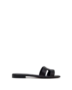 Creta H Slide - Leather Black