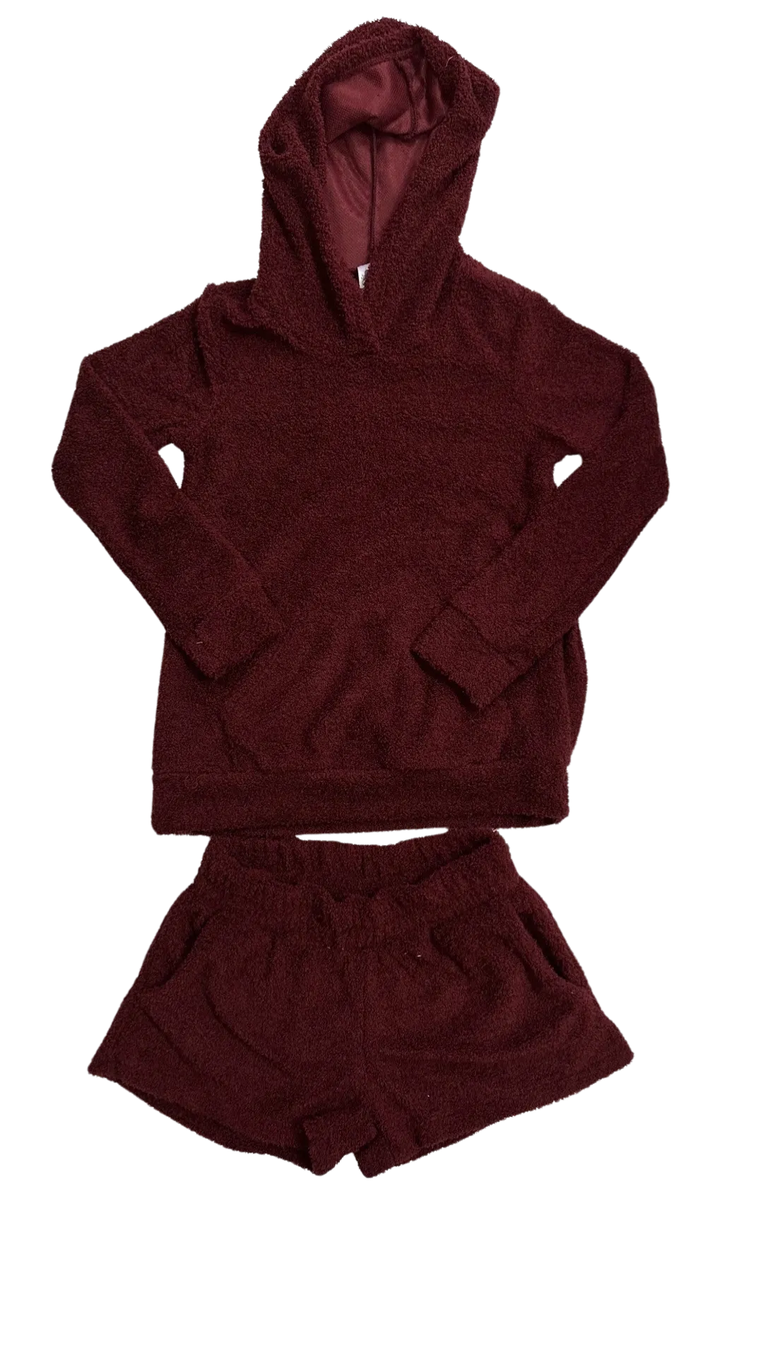 Crimson Fuzzy Hoody..