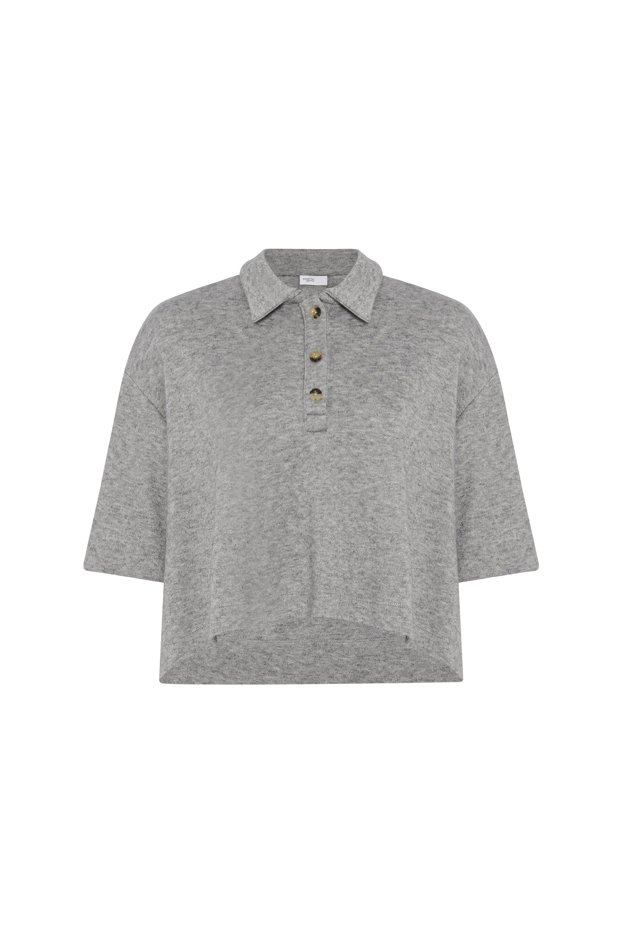CROPPED OVERSIZED POLO