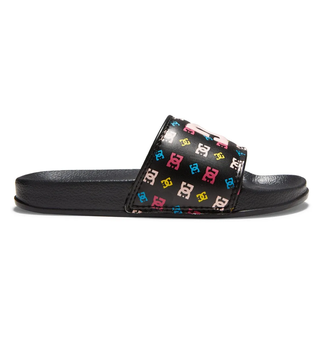 DC Slide Kids' Sandals Black/Pink/Crazy Pink
