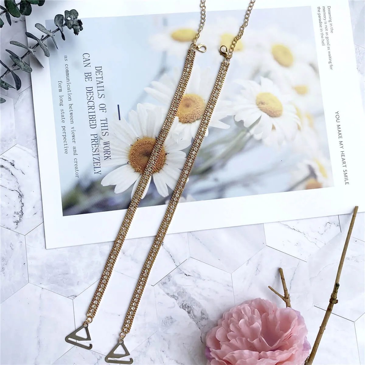 Decorative Rhinestone Bra Strap
