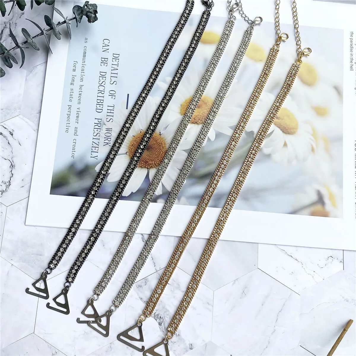 Decorative Rhinestone Bra Strap