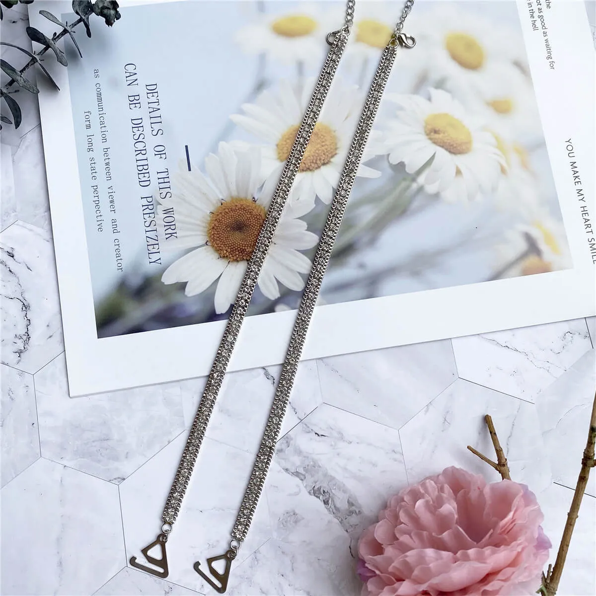 Decorative Rhinestone Bra Strap
