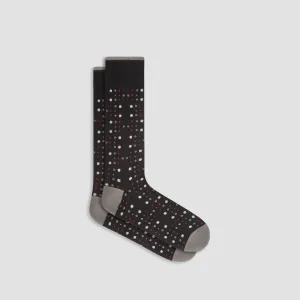 Dotted Cashmere Mid-Calf Socks