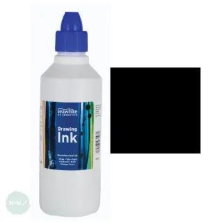 Drawing Ink - Seawhite - ART INK - 500ml Bottle- Black Indian Ink