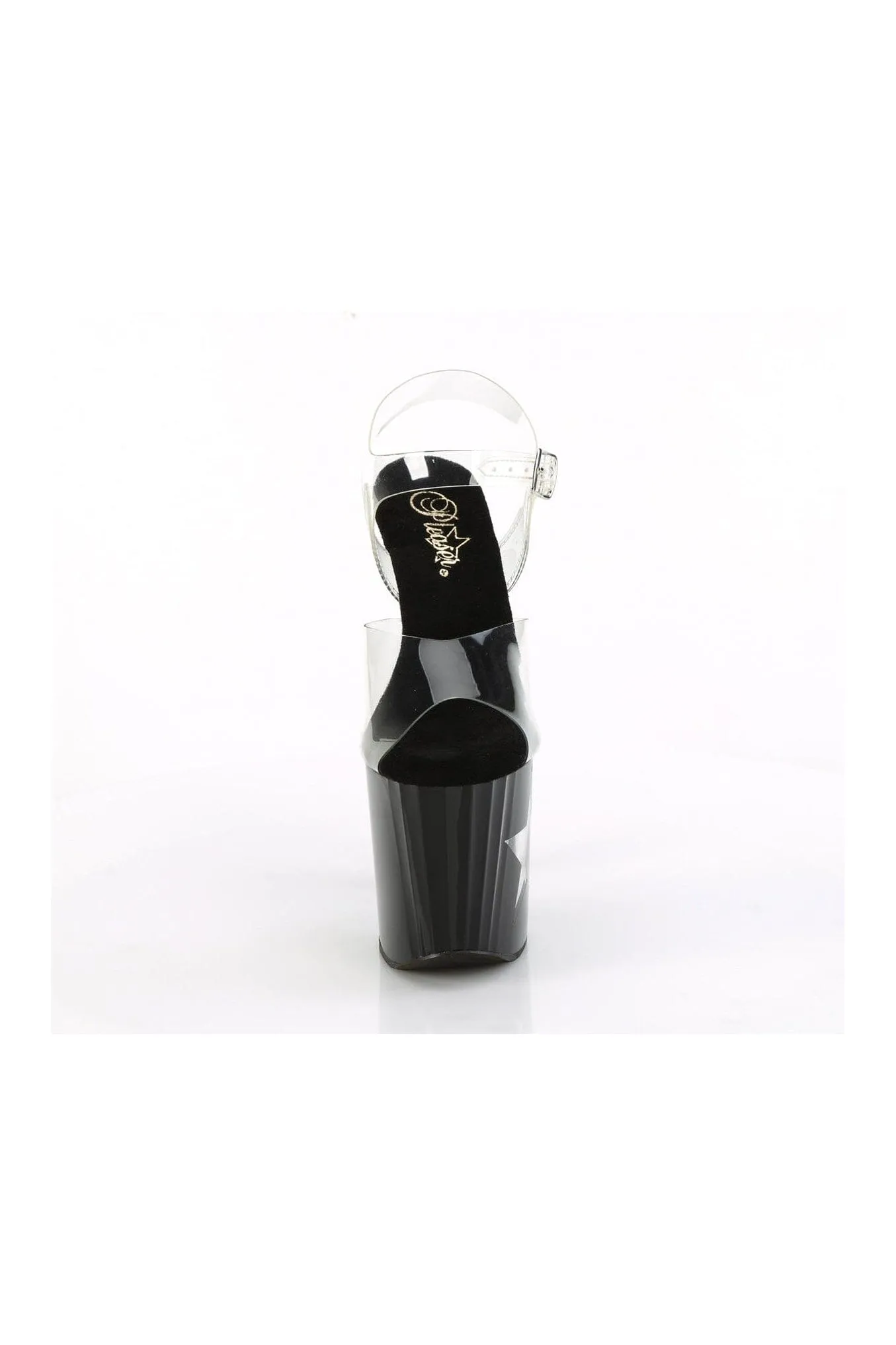 ENCHANT-708LT-STAR Clear Vinyl Sandal