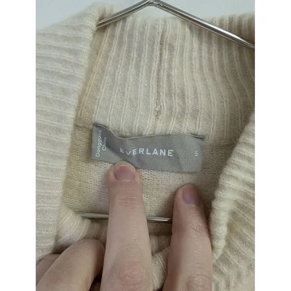 Everlane The Cozy Stretch Pullover Sweater Wool Yak Minimalist‎ Capsule Canvas S