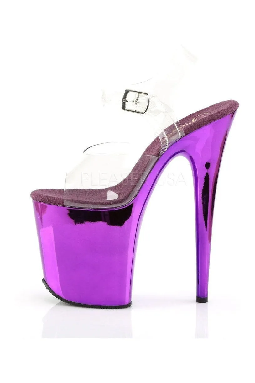 FLAMINGO-808 Platform Sandal  | Clear Vinyl