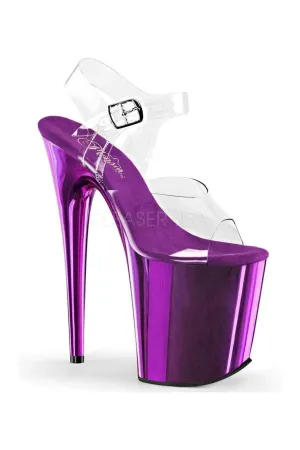 FLAMINGO-808 Platform Sandal  | Clear Vinyl