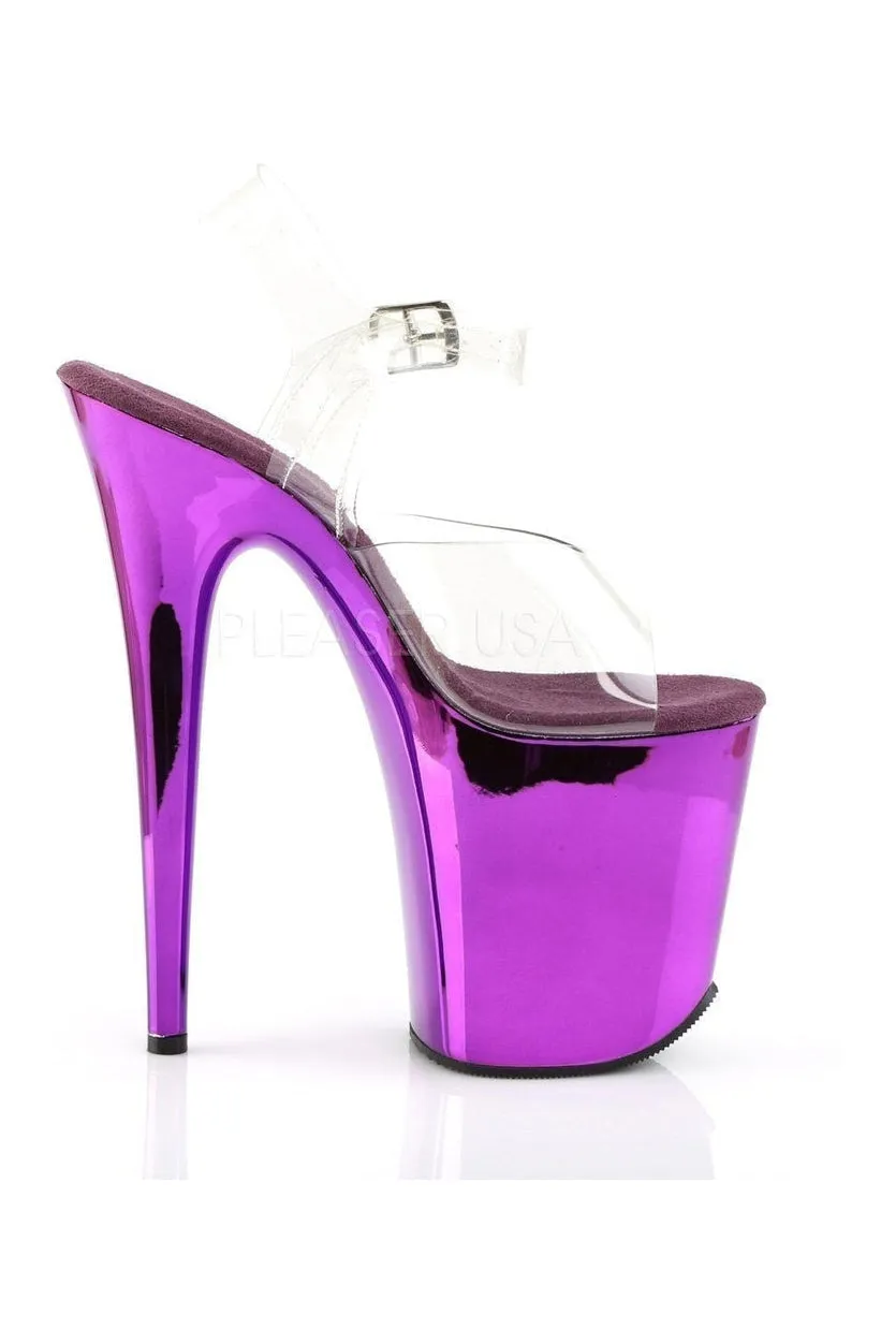 FLAMINGO-808 Platform Sandal  | Clear Vinyl