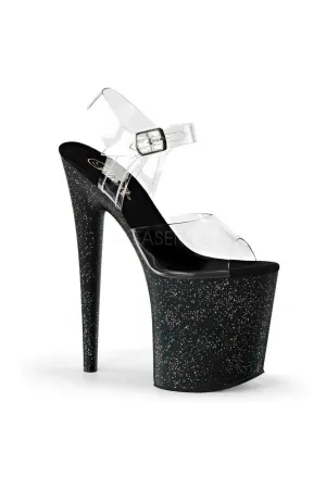 FLAMINGO-808MG Platform Sandal  | Black Vinyl