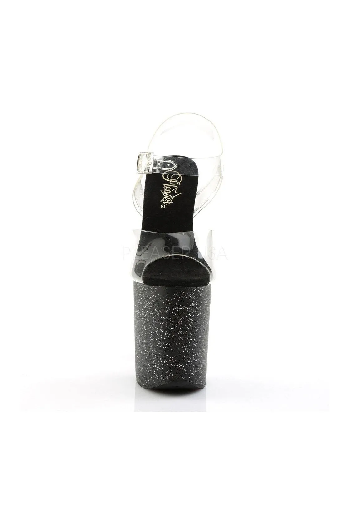 FLAMINGO-808MG Platform Sandal  | Black Vinyl