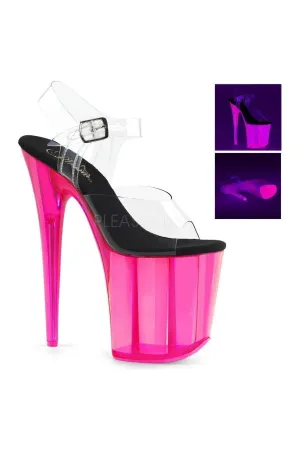 FLAMINGO-808UVT Platform Sandal  | Clear Vinyl