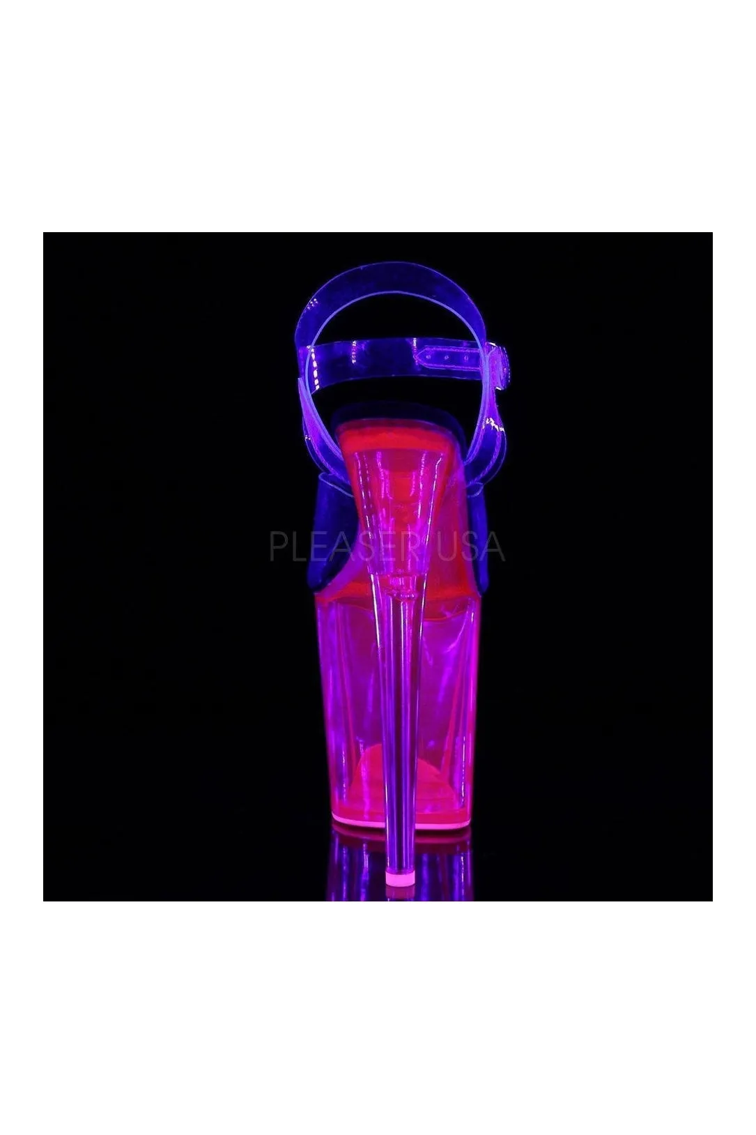 FLAMINGO-808UVT Platform Sandal  | Clear Vinyl