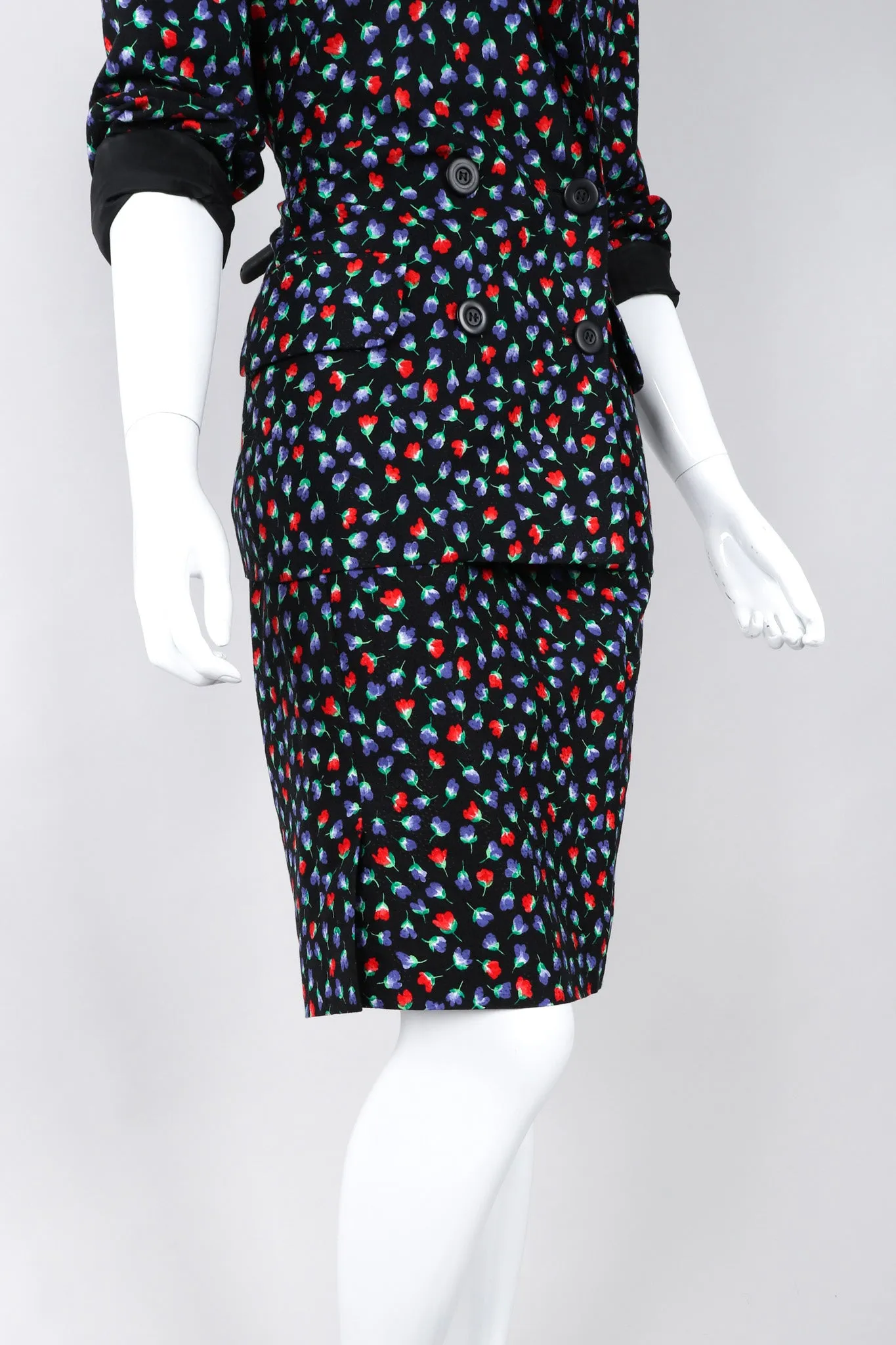 Floral Jacket & Skirt Set