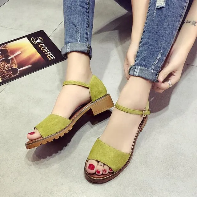 Floral Sandals Fish Mouth Women Sandals