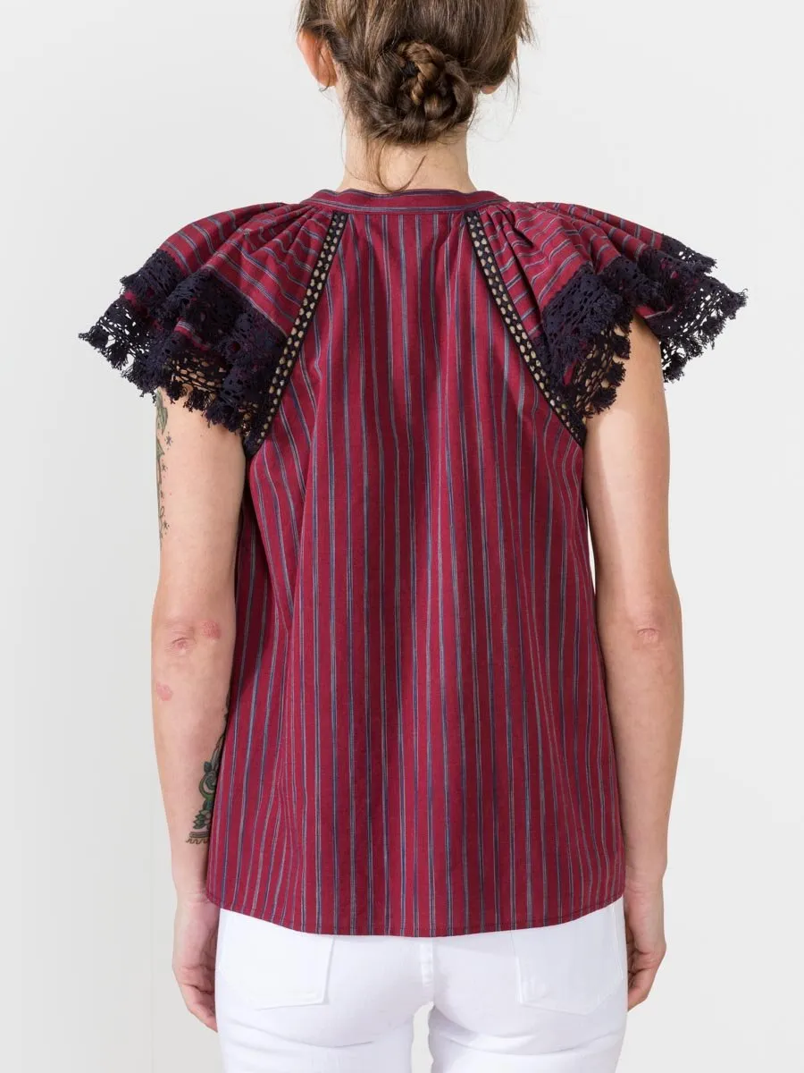flutter top - red