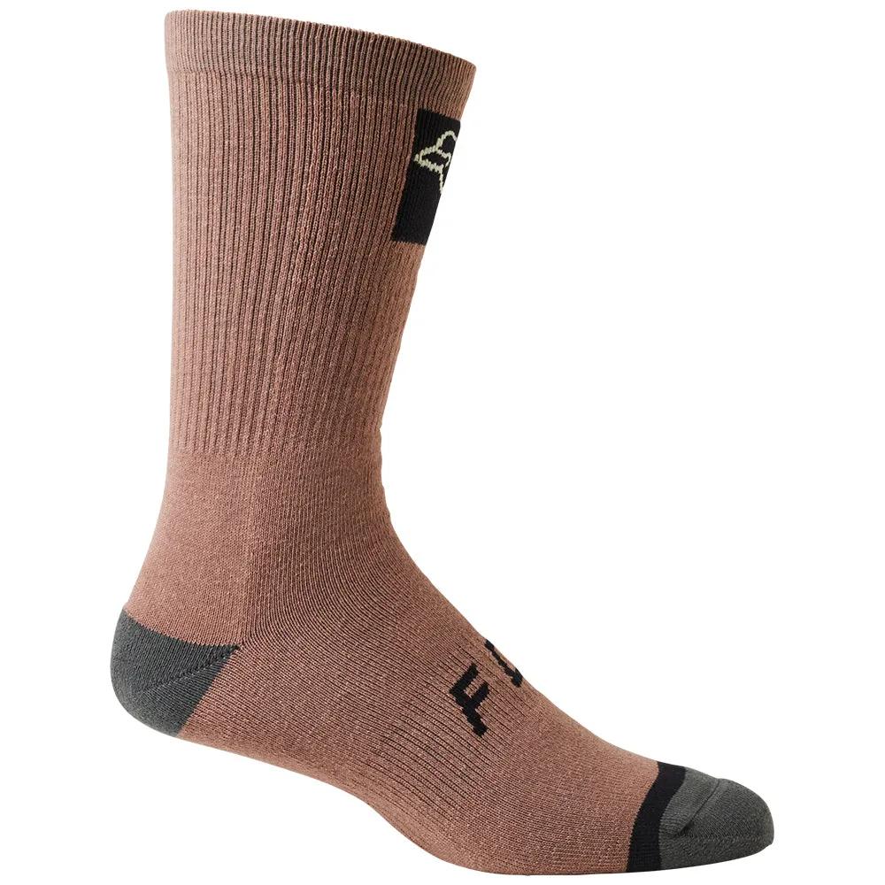 Fox - 8 Inch Defend Crew Socks [Plum Perfect]