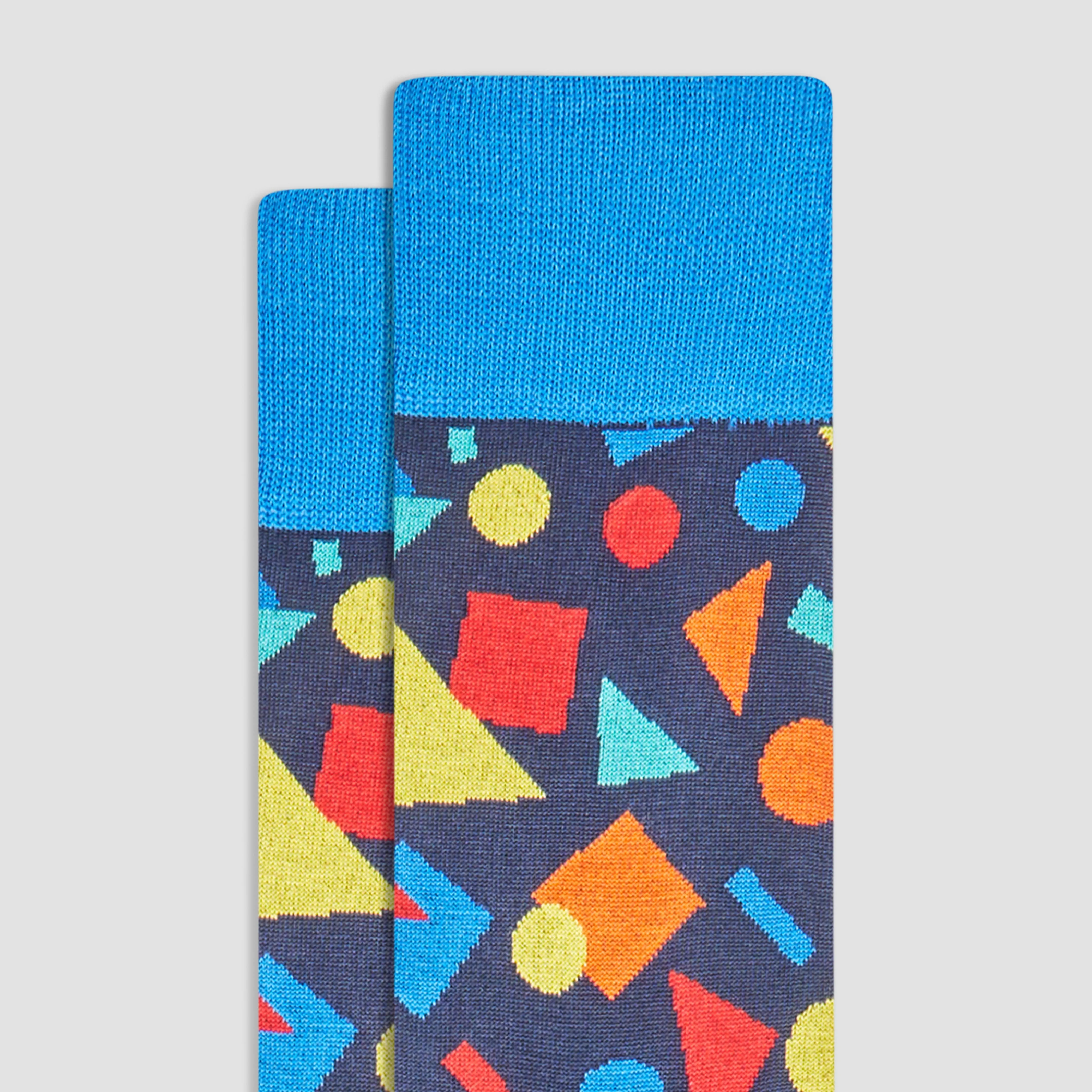 Geometric Mid-Calf Socks