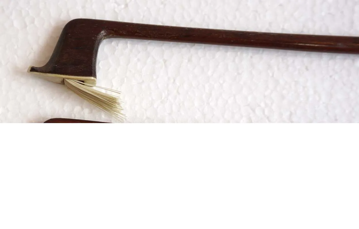 German Bone and Mother of Pearl Violin Bow
