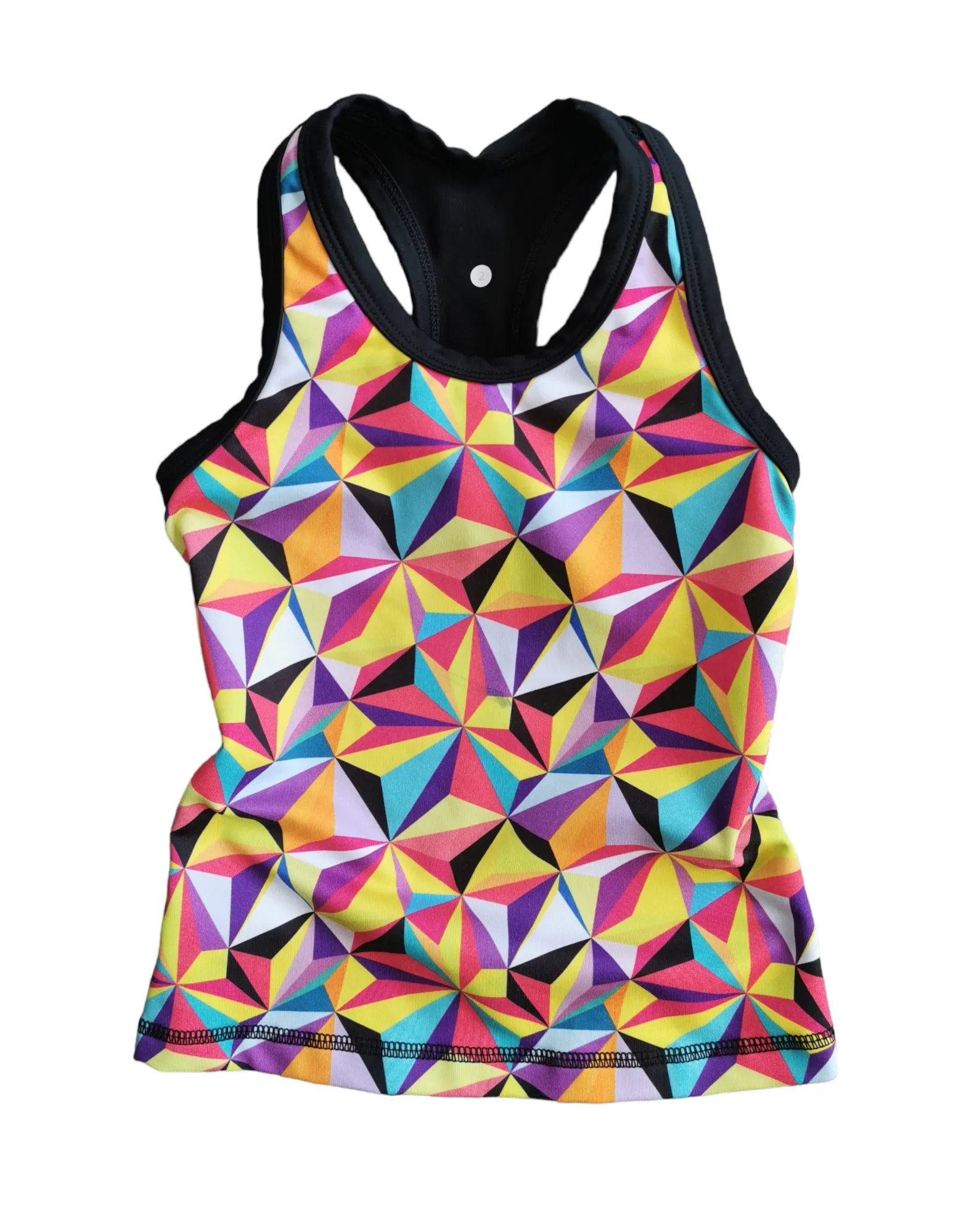 GIRL SIZE 2 (7/8 YEARS) - TRIPLE FLIP, Fitted Athletic Tank Top VGUC B35