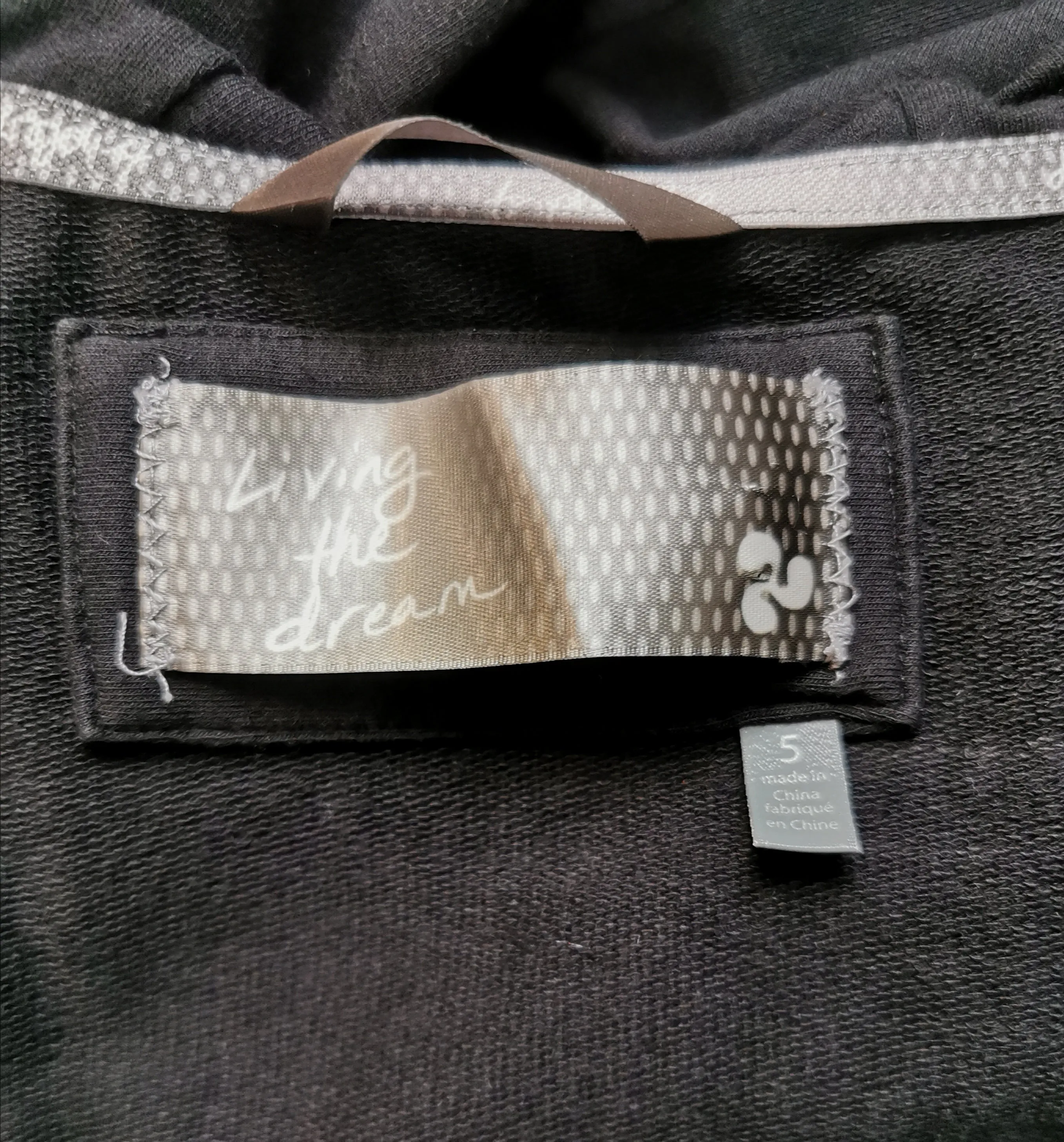 GIRL SIZE 5 (12/14 YEARS) - TRIPLE FLIP, Black Athletic Zippered Hoodie EUC B36