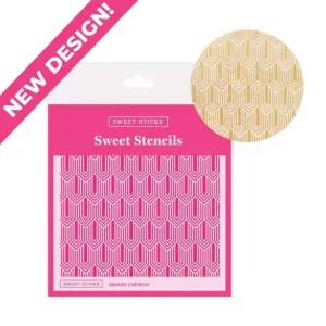 Grande Chevron Cookie Stencil