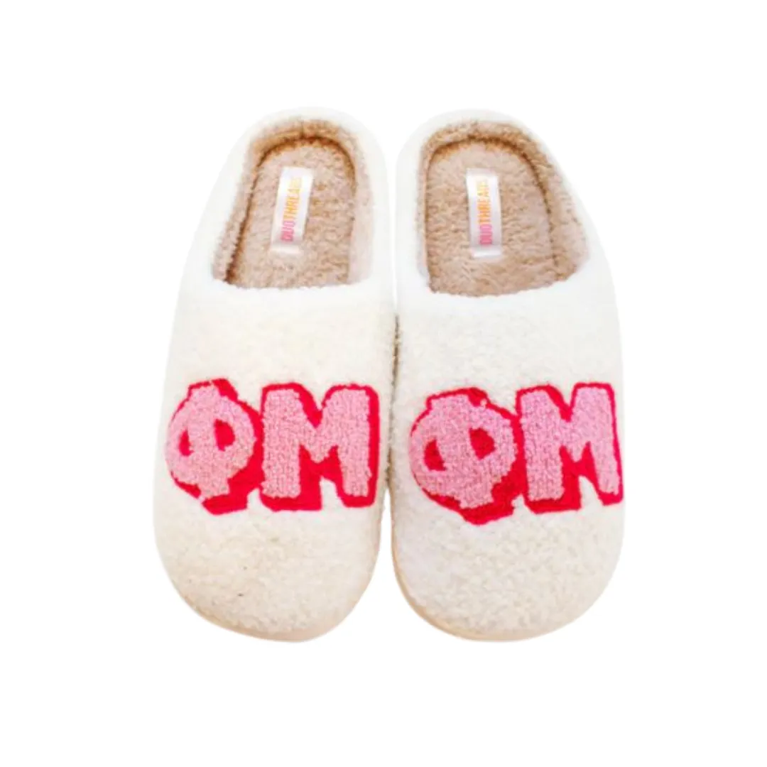 Greek Letter Slippers