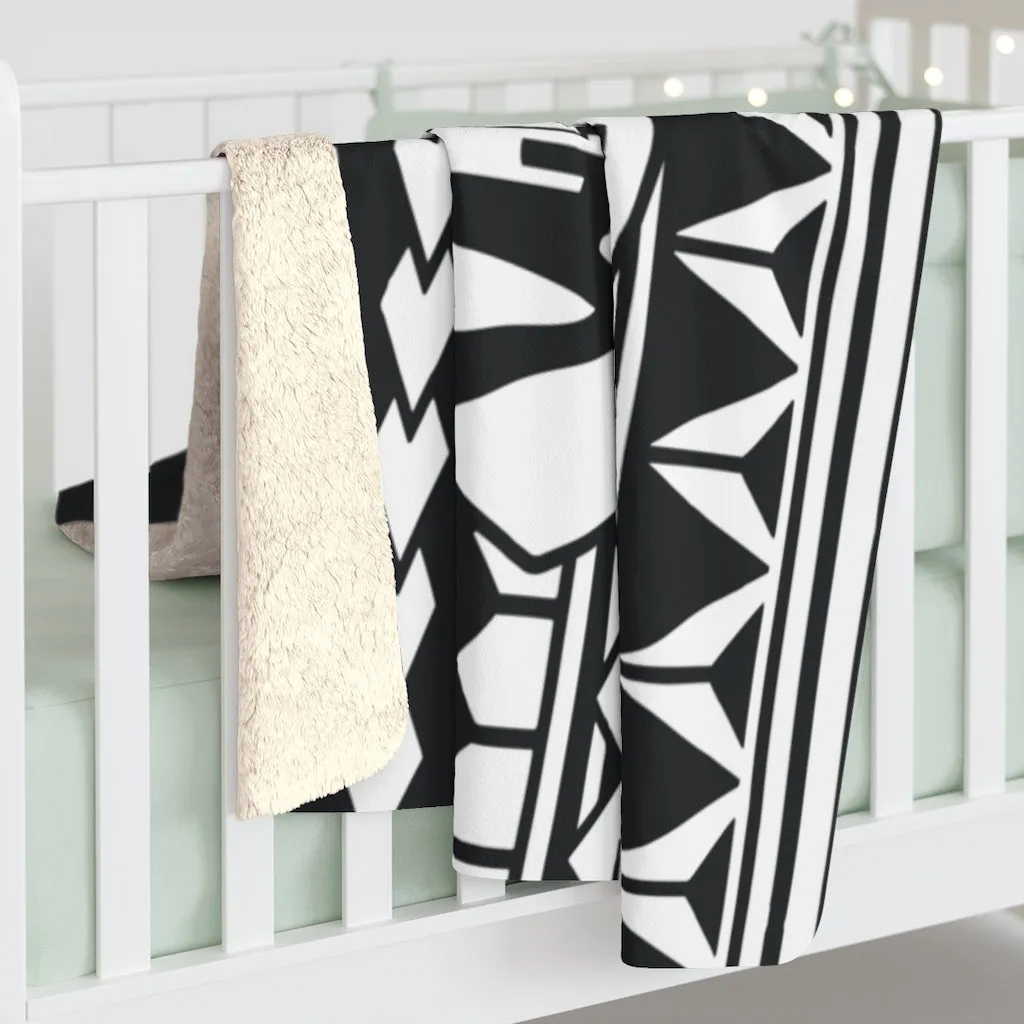 Guam Tribal Thick Fleece Blanket