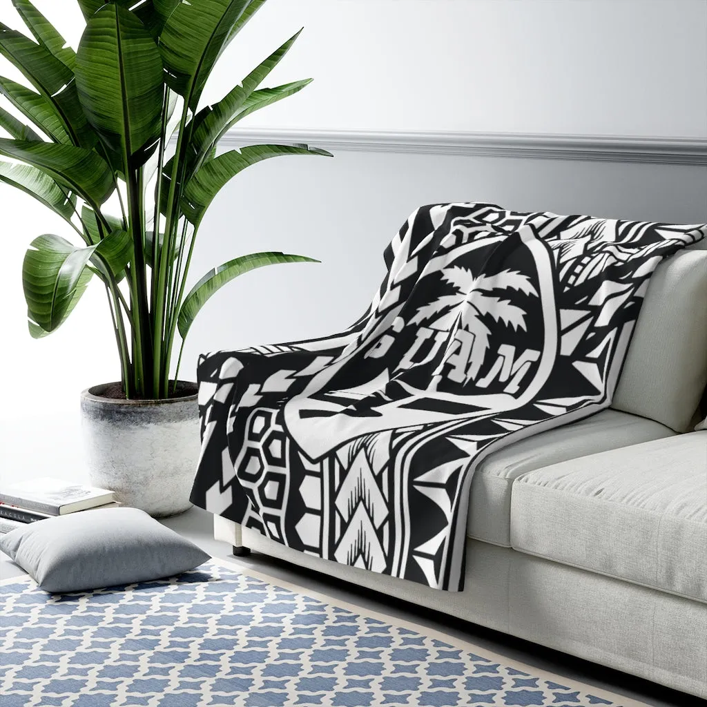 Guam Tribal Thick Fleece Blanket