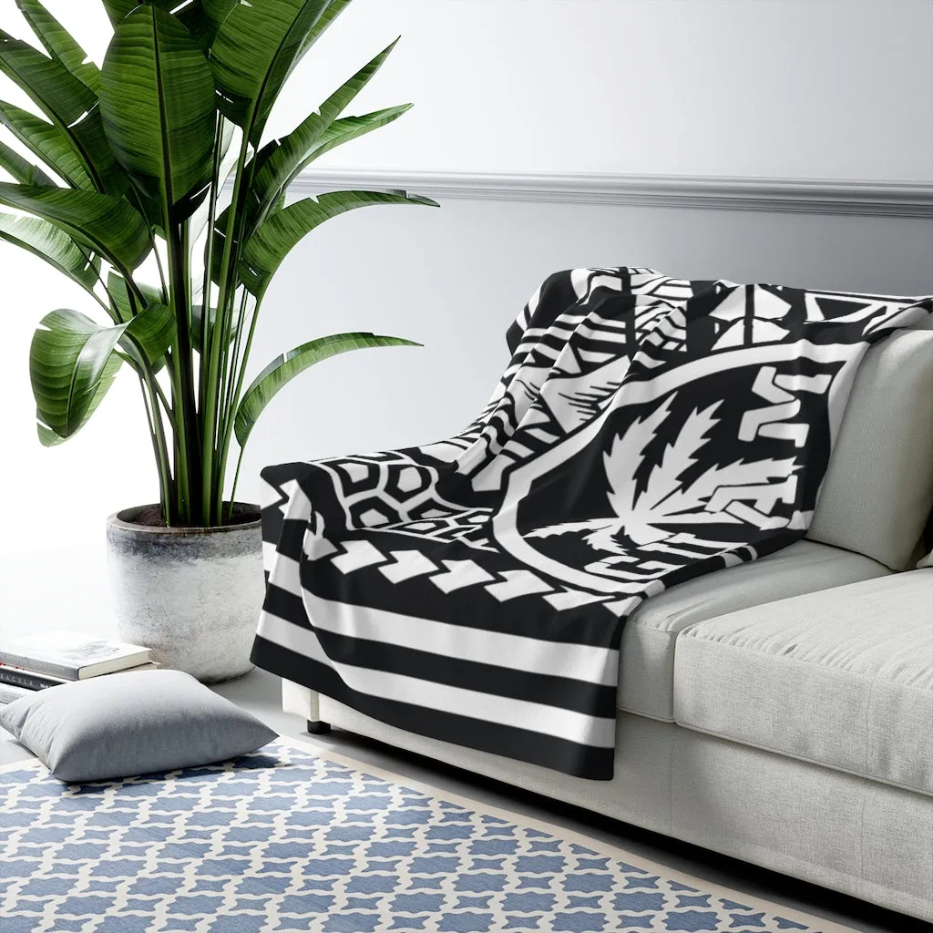 Guam Tribal Thick Fleece Blanket