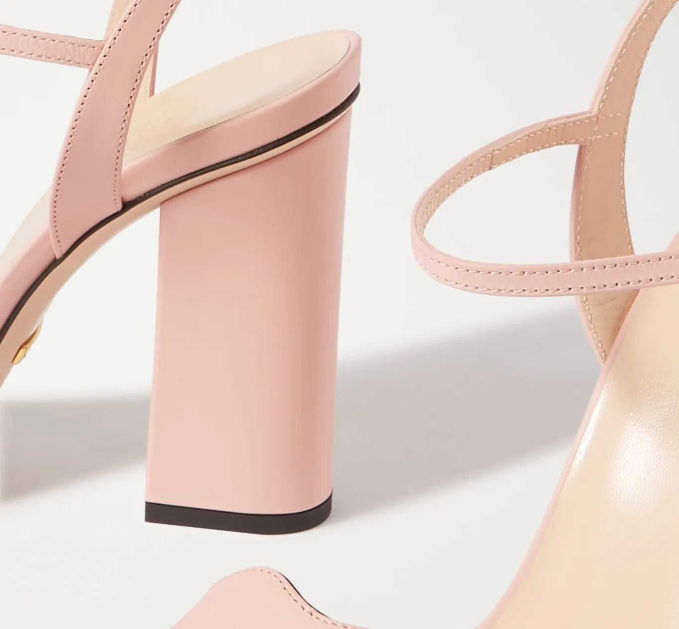 Gucci GG Marmont Block Heel Sandal in Perfect Pink
