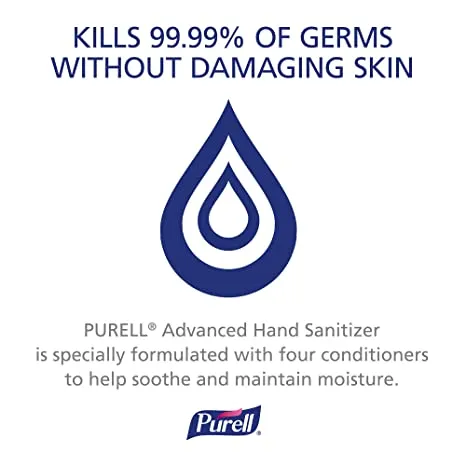 Hand Sanitizer Purell® Advanced 16 oz. Ethyl Alcohol Gel Bottle