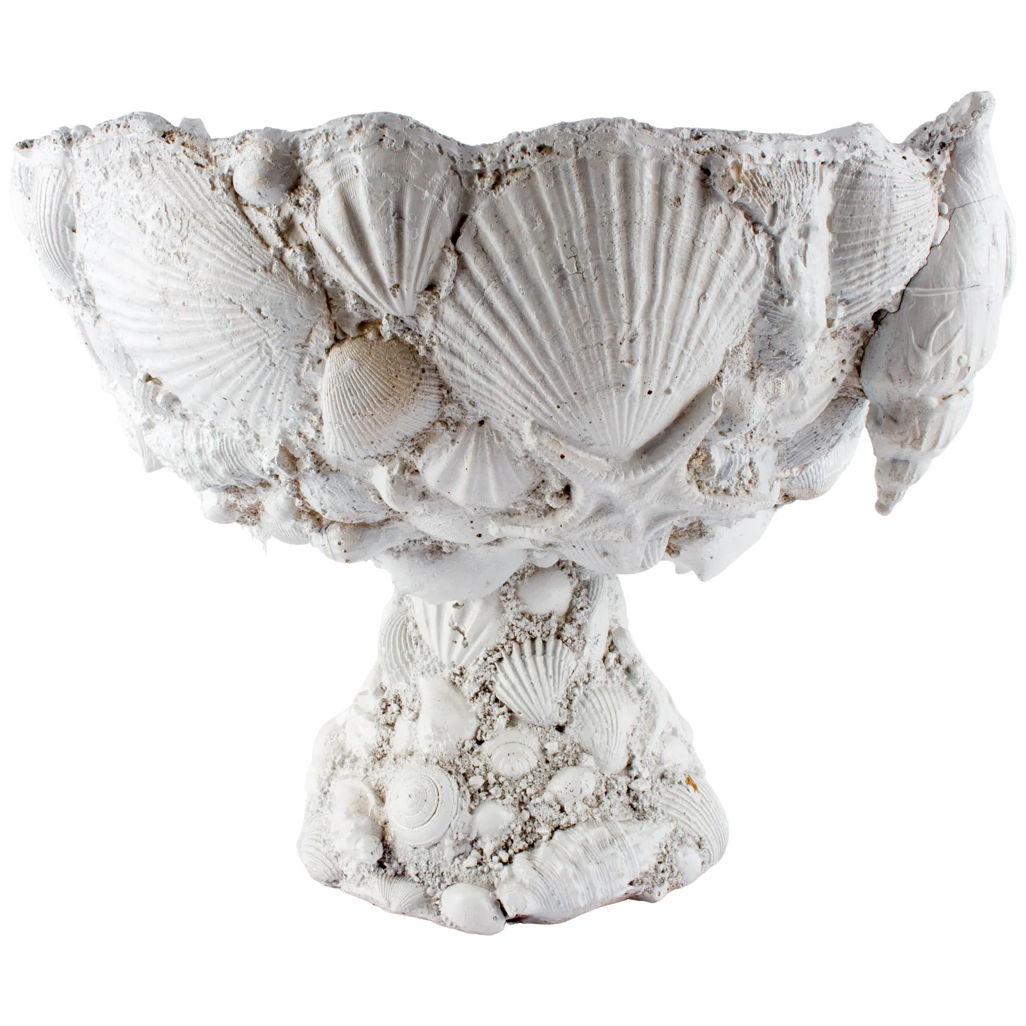 Handmade Vintage Footed Seashell Bowl