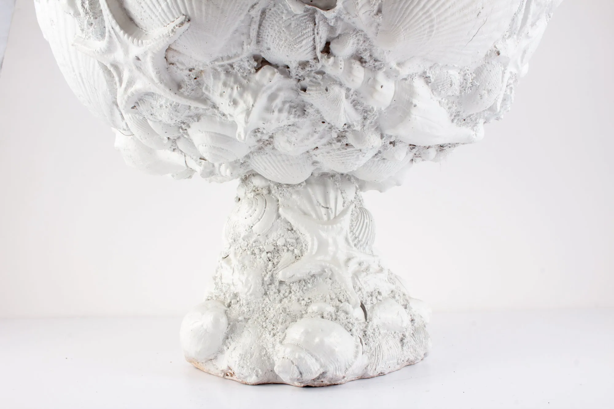 Handmade Vintage Footed Seashell Bowl