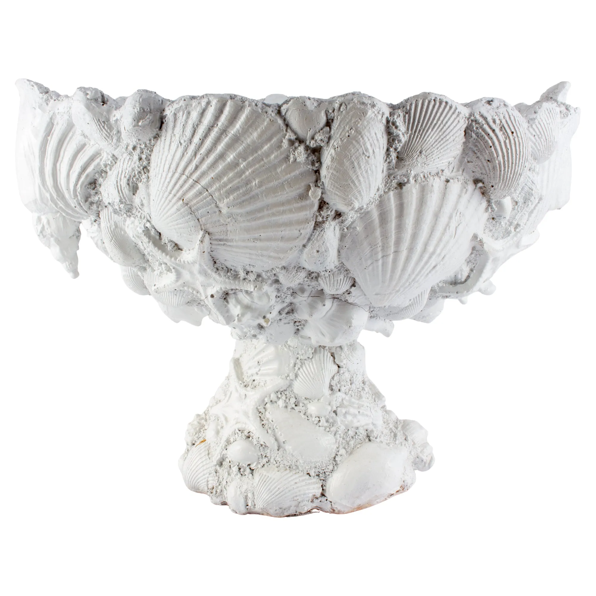 Handmade Vintage Footed Seashell Bowl