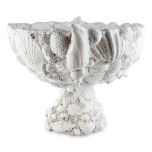 Handmade Vintage Footed Seashell Bowl