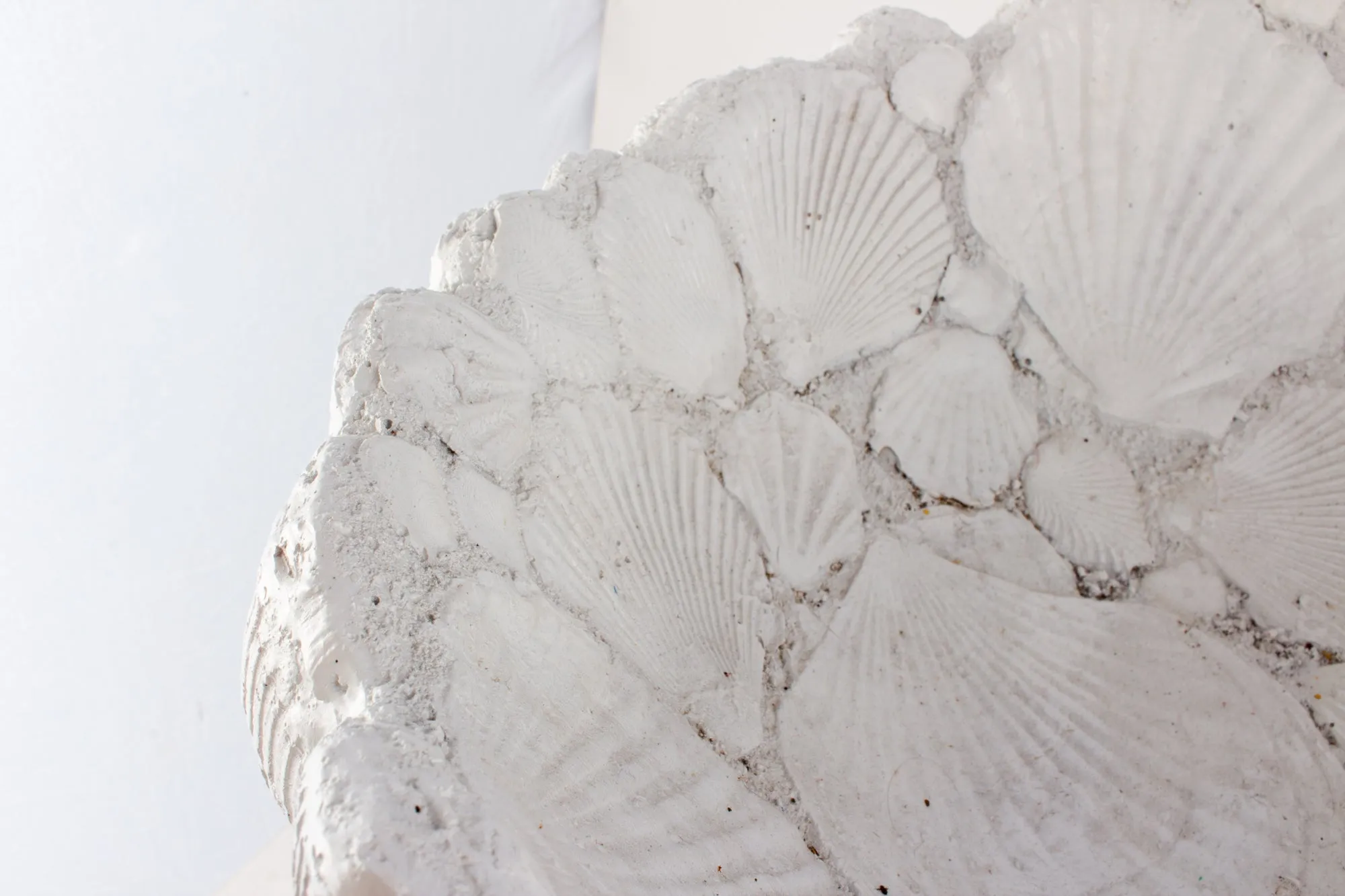 Handmade Vintage Footed Seashell Bowl