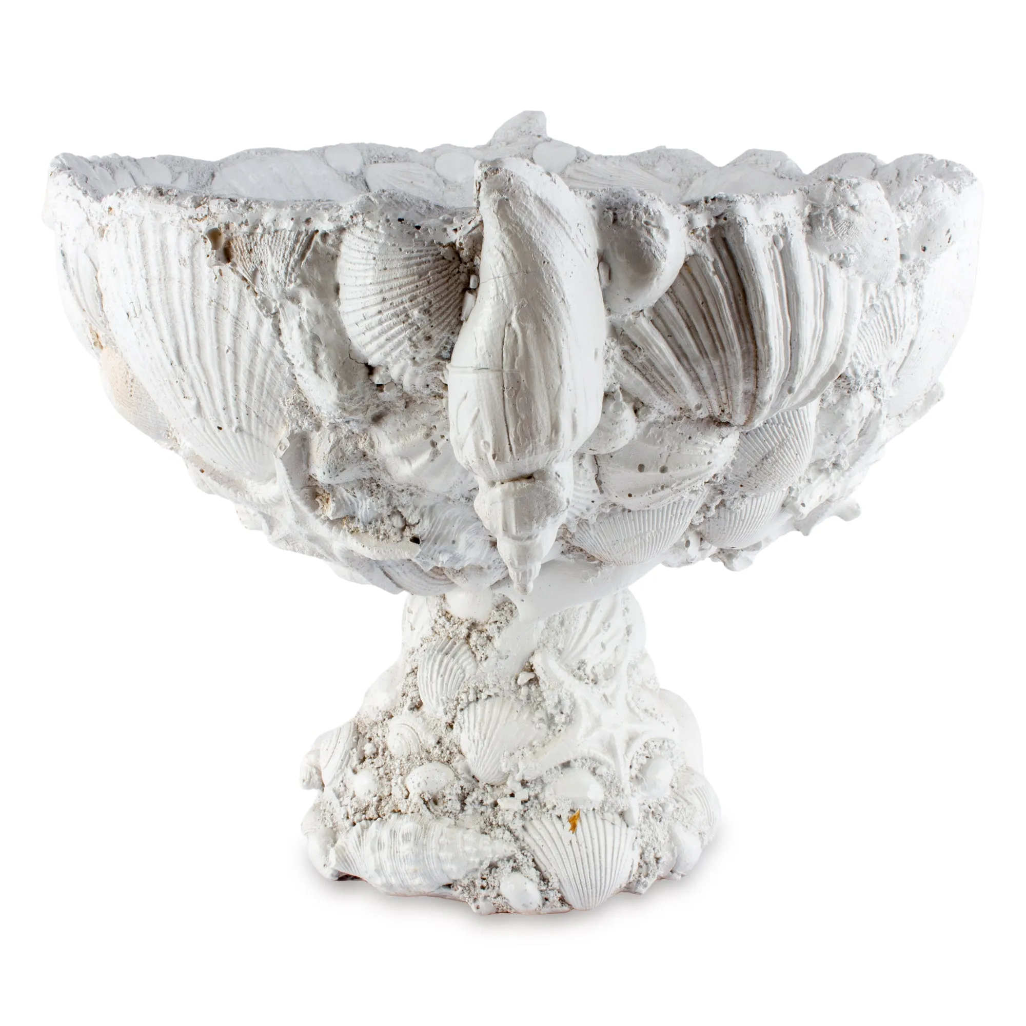 Handmade Vintage Footed Seashell Bowl