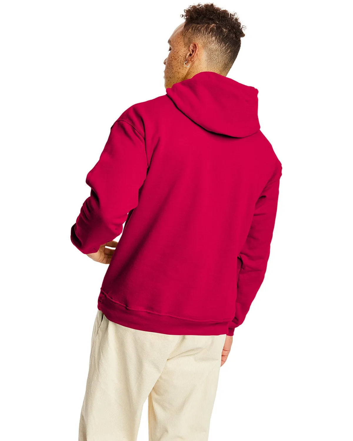 Hanes 50/50 Hoodie Sweatshirt | Athletic Crimson