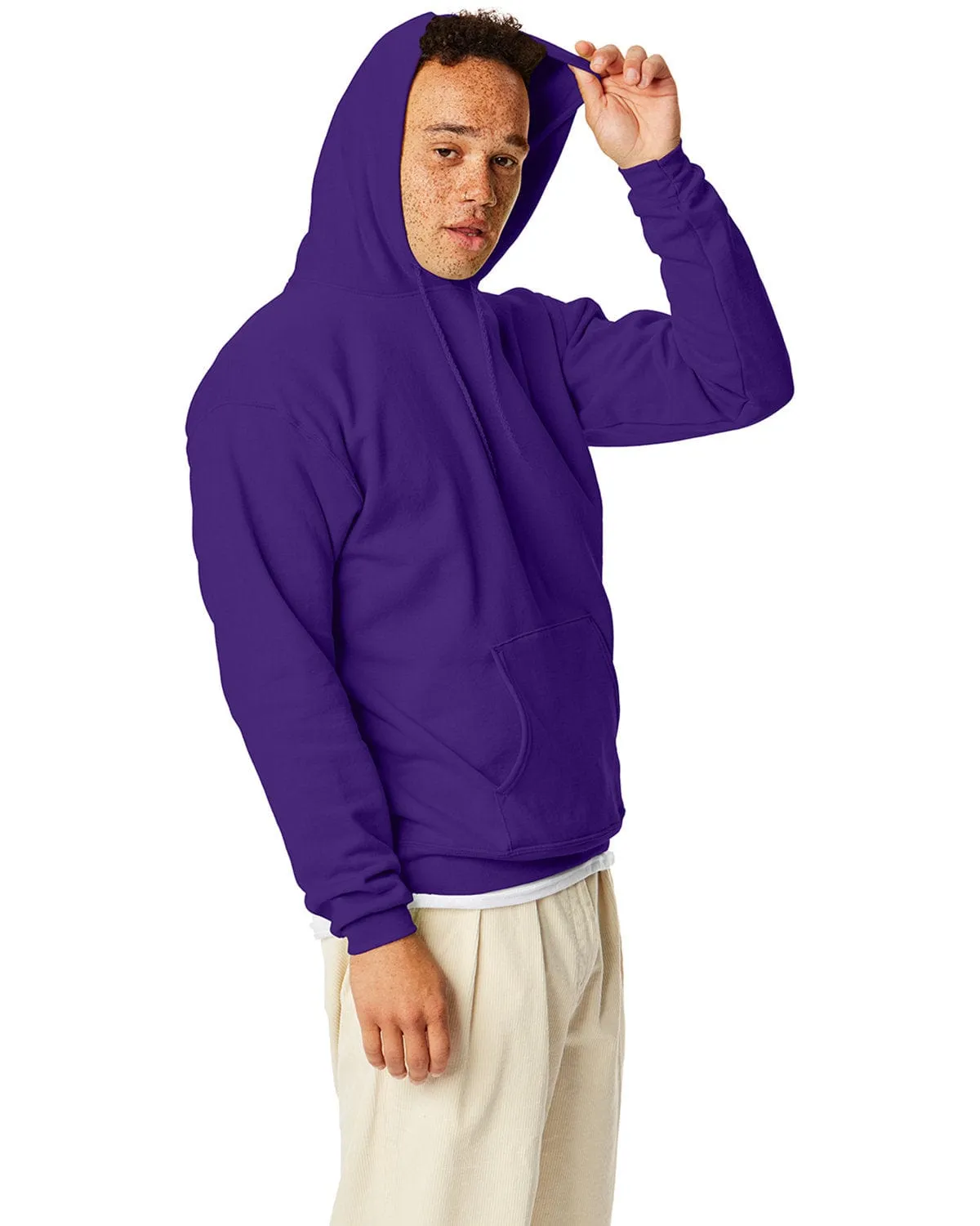 Hanes 50/50 Hoodie Sweatshirt | Athletic Purple