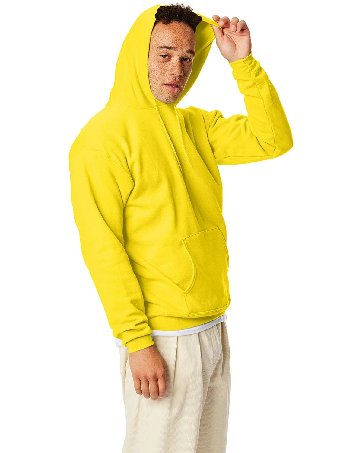 Hanes 50/50 Hoodie Sweatshirt | Athletic Yellow