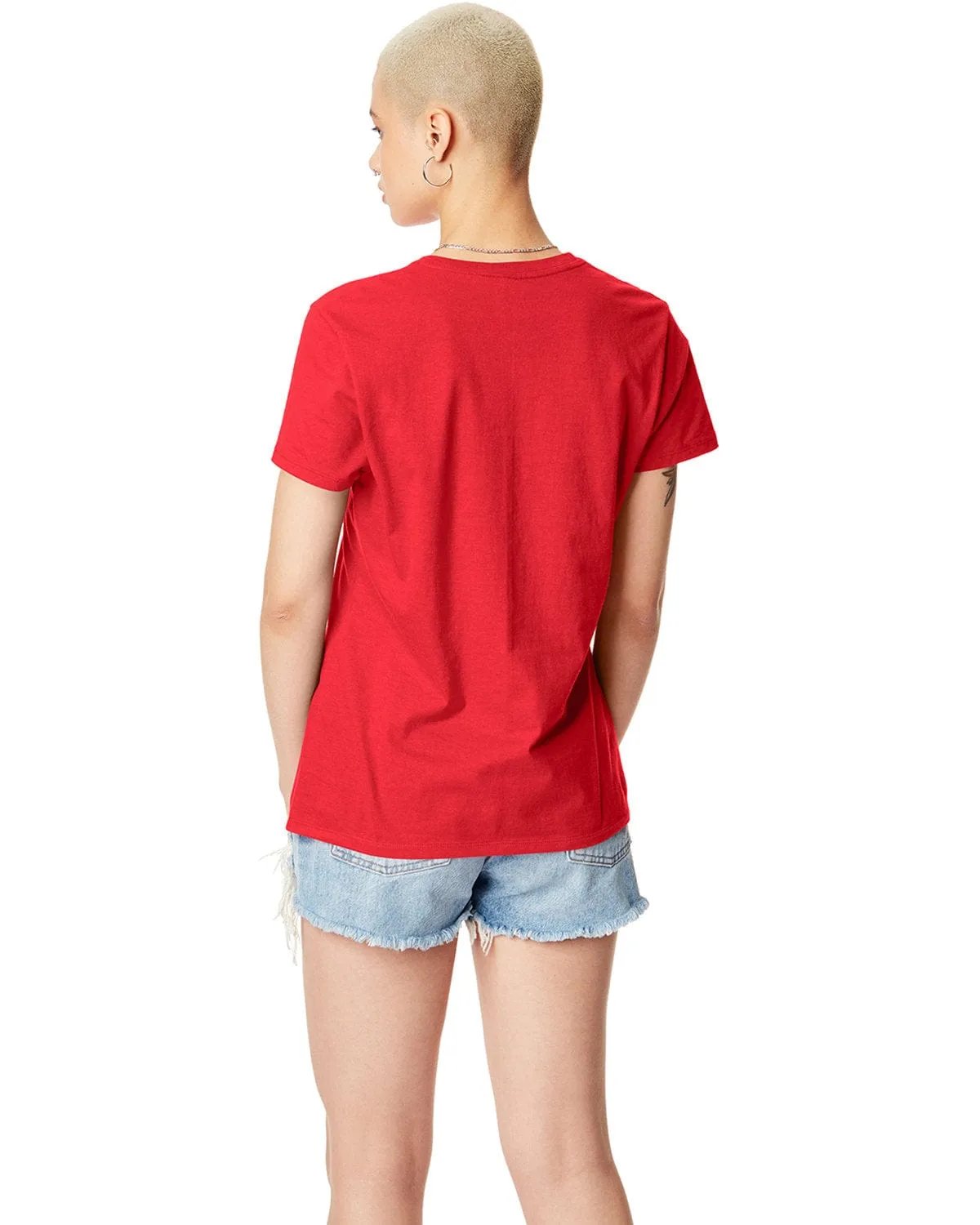 Hanes Ladies Classic Fit Tee | Athletic Red