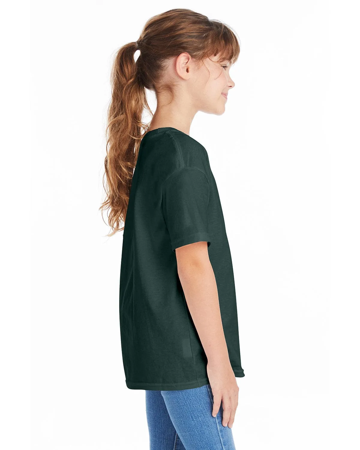 Hanes Youth ComfortSoft T-Shirt | Athletic Dk Gren