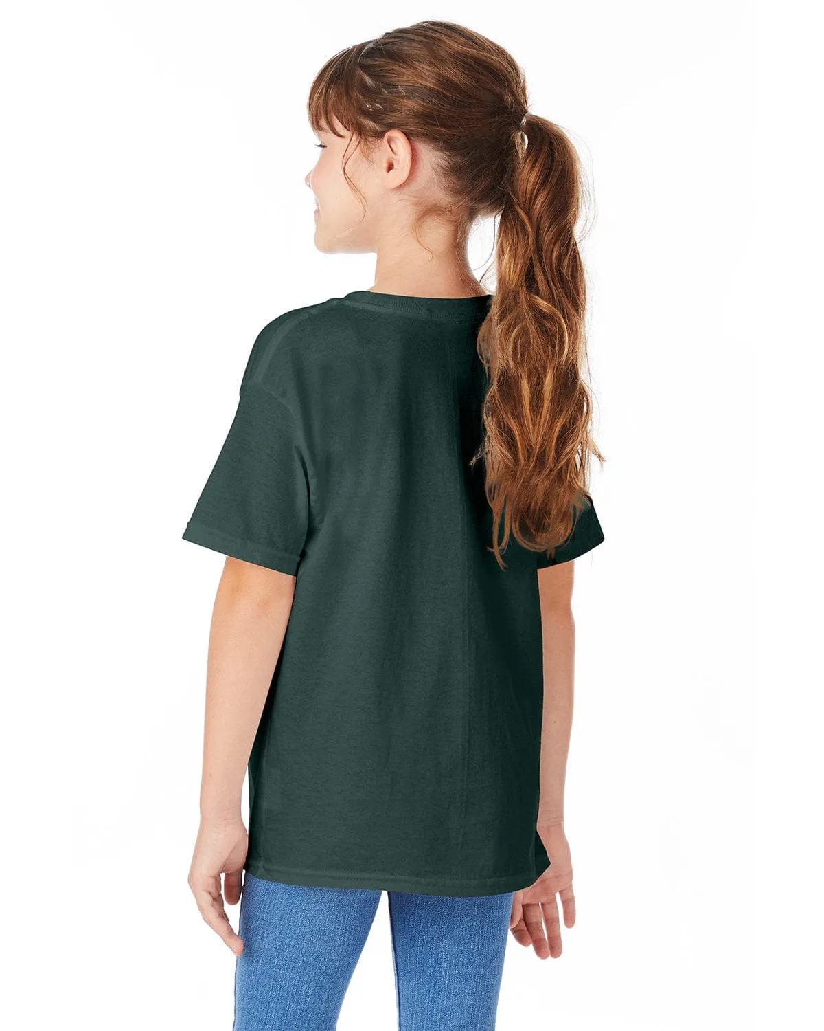 Hanes Youth ComfortSoft T-Shirt | Athletic Dk Gren