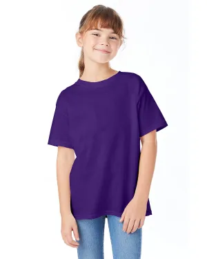 Hanes Youth ComfortSoft T-Shirt | Athletic Purple