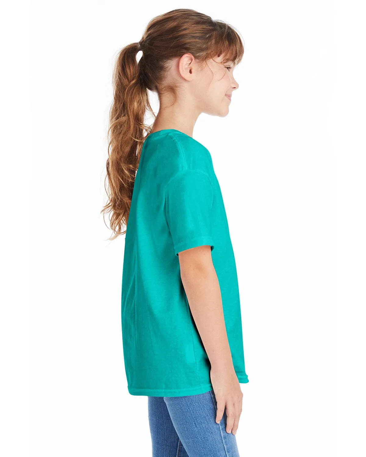 Hanes Youth ComfortSoft T-Shirt | Athletic Teal