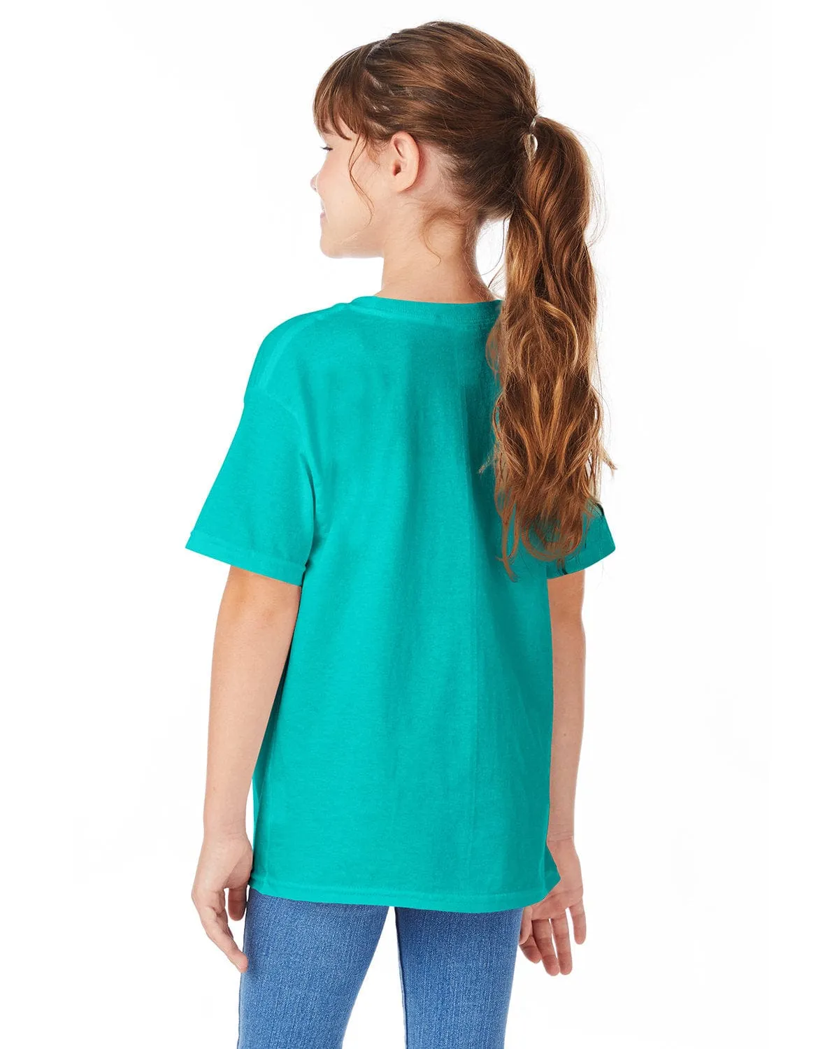 Hanes Youth ComfortSoft T-Shirt | Athletic Teal