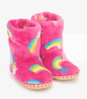 Hatley Shooting Stars Fleece Slippers: Size SM(5-7) to XL(1-2)